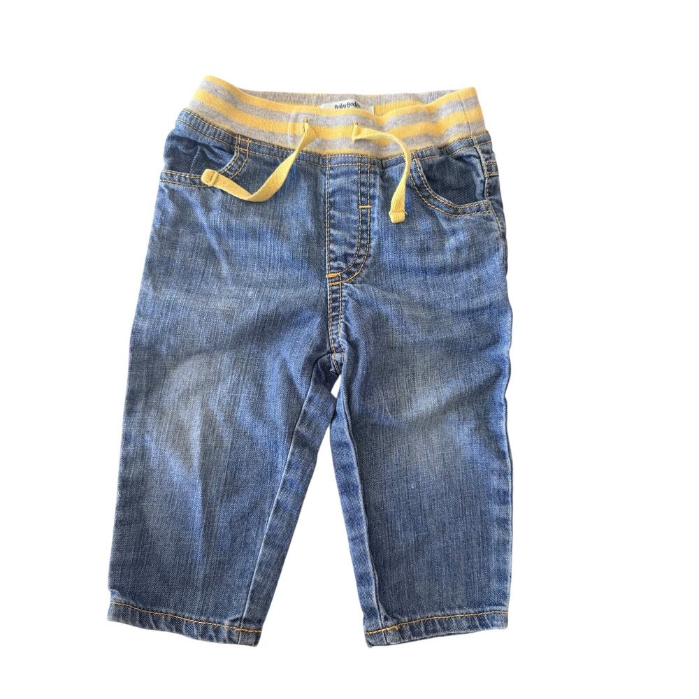 Mini Boden Lined Pull-On Jeans, 3-6 Months